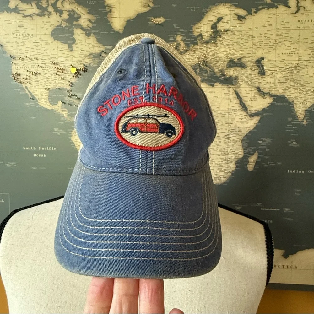 Stone Harbor Youth Distressed Trucker Hat OS